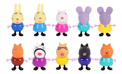 Peppa Pig Figuras Personajes 10 Unidades Juguete Muñecos 1
