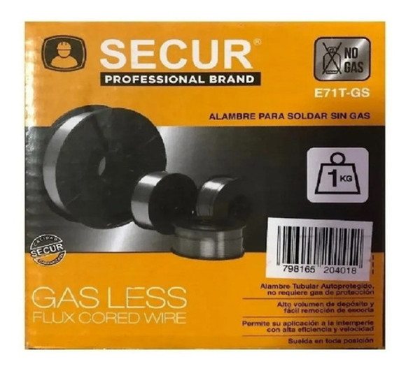 Alambre Mig Secur Para Soldar Sin Gas 1kg 0.8mm Tyt- Tyt 0