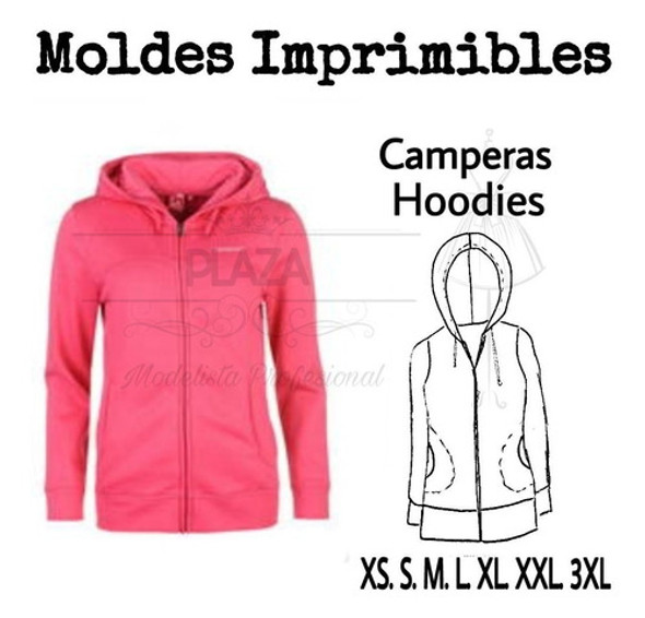 Moldes Patrones Imprimibles Campera Con Bolsillos Xs Al 3xl 1 Moldes Patrones Imprimibles Campera Con Bolsillos Xs Al 3xl 1