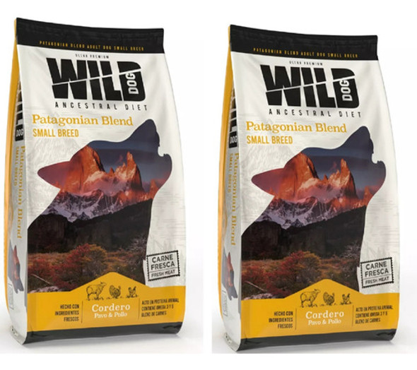 Pack Wild Patagonian Adult Dog Small Breed 2 Bolsas X 7.5kg 0