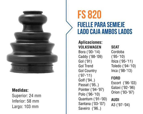 Kit Fuelle Semieje Volkswagen Bora Caddy Gol Golf Polo Ks820 1