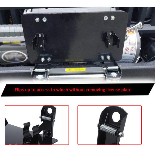Samlight Soporte De Placa De Matricula De 8 3/4 Pulgadas Con 1