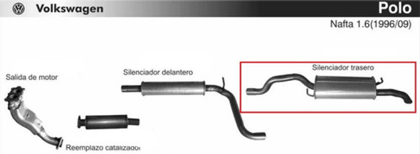 Silenciador Polo Vw 1 Silenciador Polo Vw 1