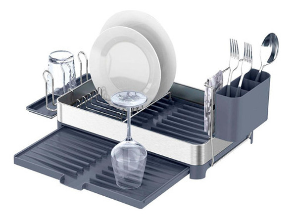 Escurridor Extensible Home En Acero Inoxidable 40x25 Cm 0