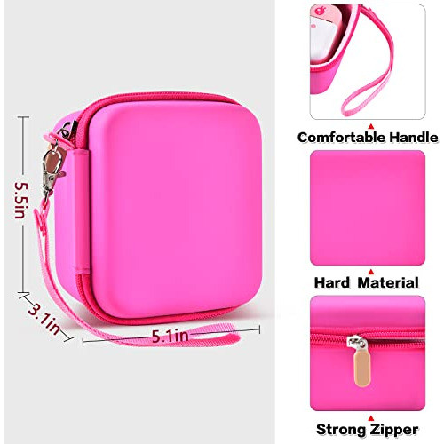 Estuche Protector Cámara Instantánea Rosa 13x13x8cm 1