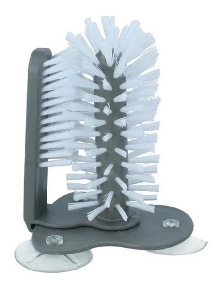 Cepillo Lava Vasos Copas Manual Con Ventosa Calidad 1