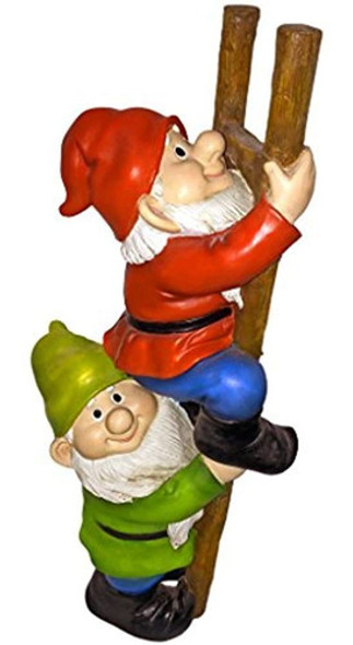Diseño Toscano En La Escalera Escalada En Gnomos Estatua Div 0