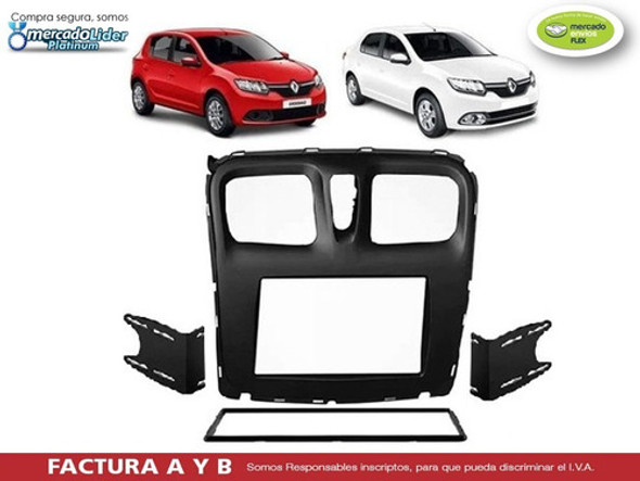 Marco Frente Adaptador 2 Renault Logan Sandero 2016 2018 1