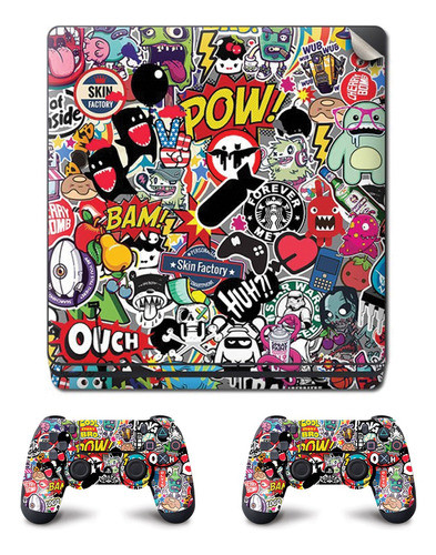 Combo Skin Adhesivo Consola + 2 Skins Joystick Personalizado 0