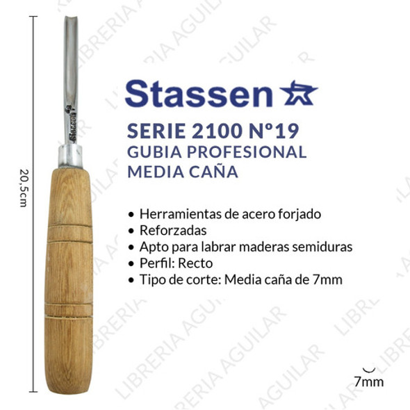 Gubias Y Formones Stassen Linea Profesional Serie 2100 Nº19 1