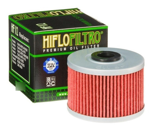 Filtro Aceite Honda Xr 250 Tornado Hiflofiltro Hf112 Ryd 0