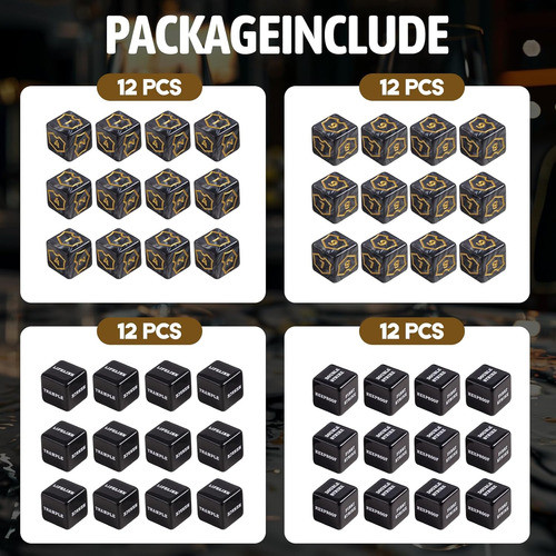 Conjunto De 48 Piezas: Tokens Y Dados Para Juegos De Cartas 1