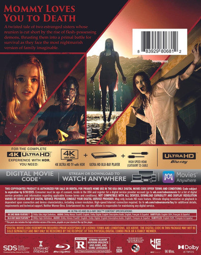 4k Ultra Hd + Blu-ray Evil Dead Rise / El Despertar (2023) 1