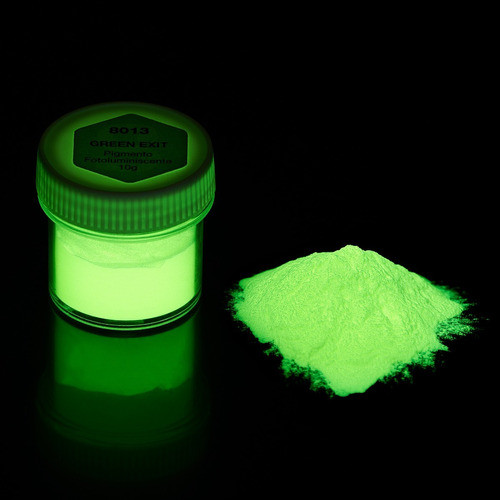 Pigmento Fosforescente Fluo Green Para Resina X 10 Gramos 1