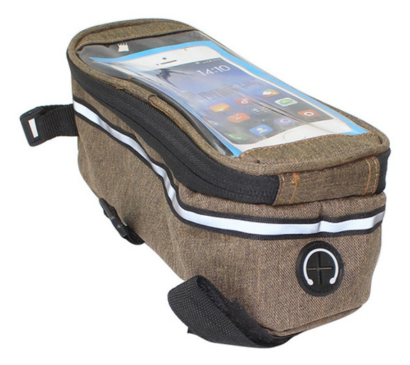 Bolso Estuche Porta Celular Bicicleta Marron 1 Bolso Estuche Porta Celular Bicicleta Marron 1