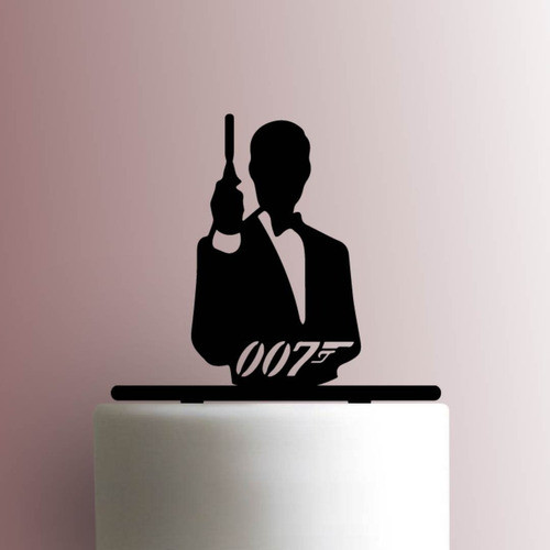 Cake Topper Adorno Torta - James Bond 007 Personalizado 0
