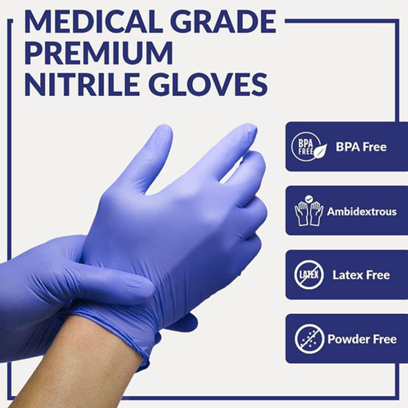 Guantes De Examen De Nitrilo Klex - Grado Médico, Sin Polvo, 1 Guantes De Examen De Nitrilo Klex - Grado Médico, Sin Polvo, 1