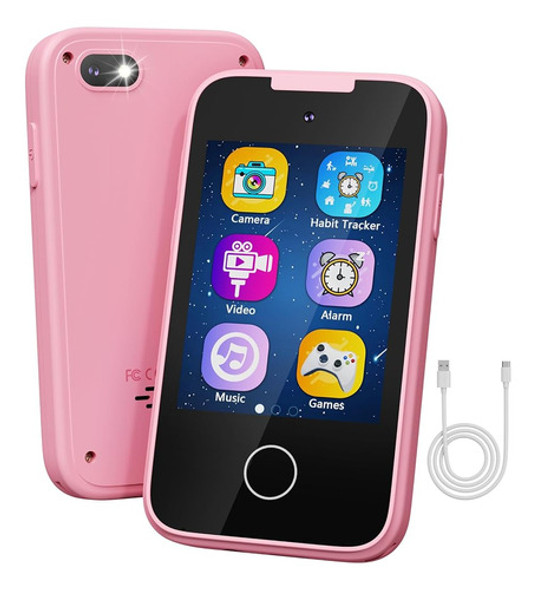 Ucidci Kids Smart Phone Toys For Girls Ages 3-7 With Dual Ca 0