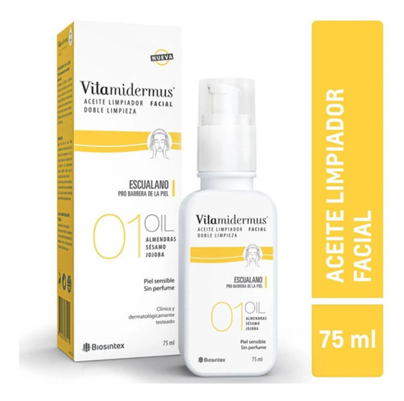 Vitamidermus Aceite Limpiador Facial Doble Limpieza 75ml 1 Vitamidermus Aceite Limpiador Facial Doble Limpieza 75ml 1