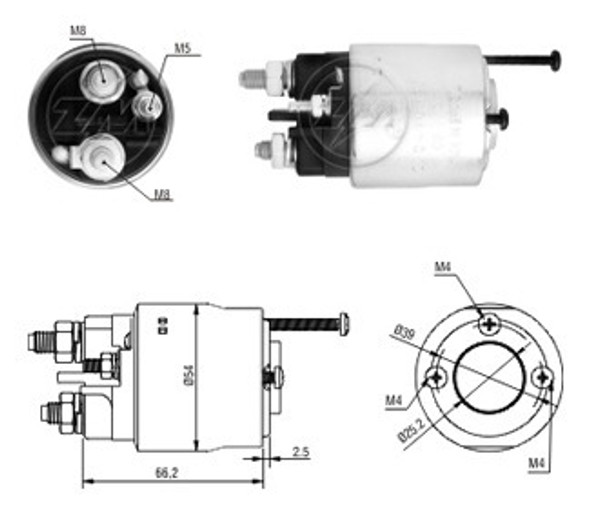 Solenoide Valeo Renault Laguna/trafic/master 0