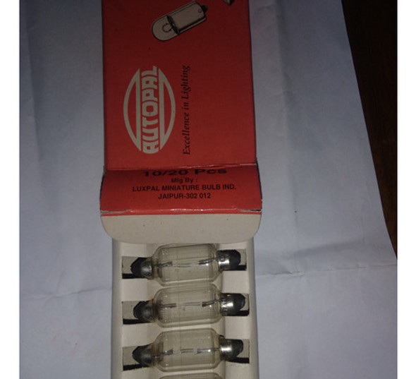 10 Lamparas 6 Volts 10 Watt  Tubular 1