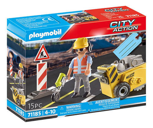 Playmobil Trabajador En Construccion City Action 71185 0