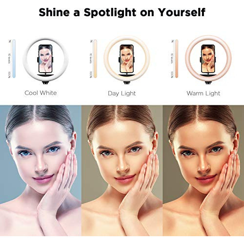 Anillo De Luz Para Selfie De 10.2 Pulgadas Con Soporte Para 1