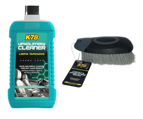 Kit Combo K78 Limpia Tapizados Alfombras Plasticos + Cepillo 0