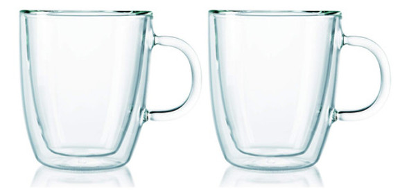 Bistro Bistro Tazas De Cafe Vidrio Aislante Transparente 10 1
