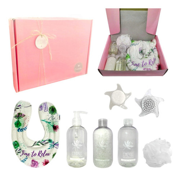 Kit Caja Regalo Empresarial Mujer Spa Jazmín Relax Set N22 0