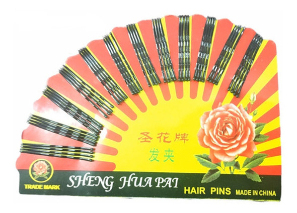 Caja 576 Clips Invisibles Chicas 40 Mm Largo Negras Cabello 0