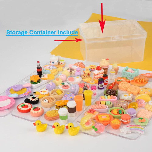 ~? Muyizi 100pcs Comida En Miniatura Con Caja De Almacenamie 1