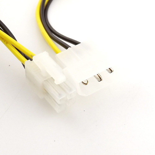 Cable Adaptador De Fuente De Molex A 4 Pin Atx 12 V Cpu 0