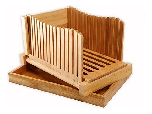 Rebanadora De Pan De Madera De Bambú Con Tabla De Cortar Glo 0