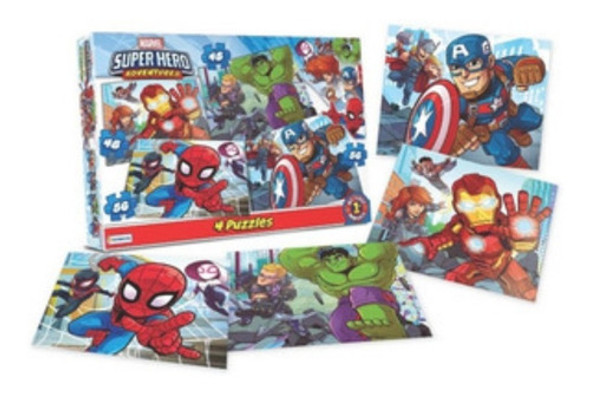 Puzzle Super Hero Avengers X 4 Rompecabezas - Sharif Express 0