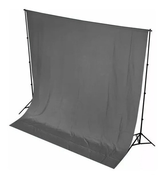 Tela Para Fondos Estudio Fotográfico 3x6 Mts. Gris - Urufoto 0