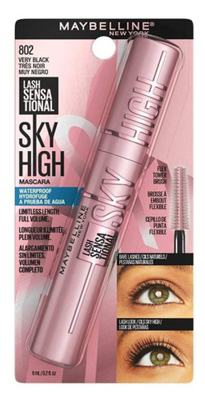 Mascara De Pestañas Maybelline Sky High N°802 Very Black Wp 1 Mascara De Pestañas Maybelline Sky High N°802 Very Black Wp 1