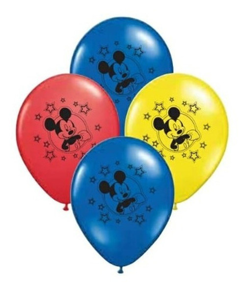 Globos Mickey Mouse 12 Pulgadas X 10 Unid Chirimbolos 0 Globos Mickey Mouse 12 Pulgadas X 10 Unid Chirimbolos 0