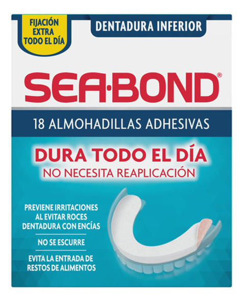 Kit X 6 Almohadillas Adhesiva Dent Postiza Inferior Sea Bond 0