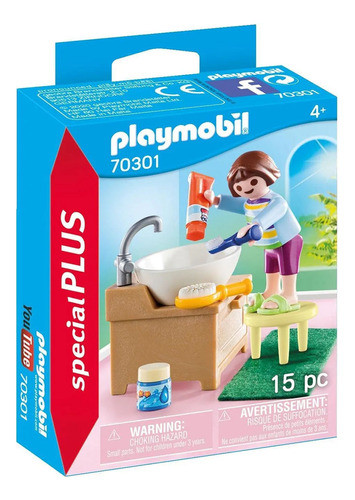 Playmobil 70301 Nina Con Lavabo 0