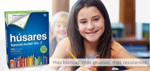5 Repuesto Escolar Nº 3 Husares 6235 Hoja Cuadriculada 1