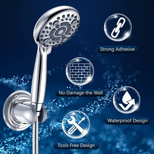 Soporte De Cabezal De Ducha Adhesivo Fuerte E Impermeable Aj 1