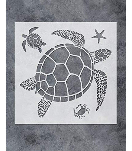 Gss Designs Plantilla De Arte De Pared De Tortuga Marina (12 0