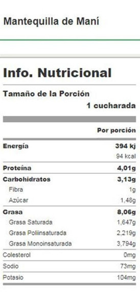Manteca De Maní O Pasta De Maní 800g 1