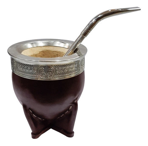 Mate Uruguayo  Imperial Premium + Bombilla Alpaca 1