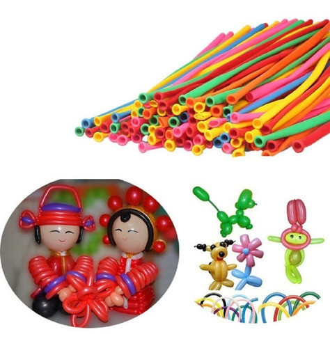200set Magic Ballons-260q Vapor Globos Largos Para Fiesta Bo 0