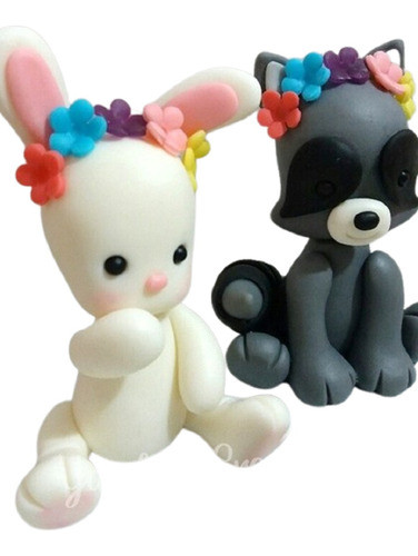 Animalitos Del Bosque Adorno Para Torta 0