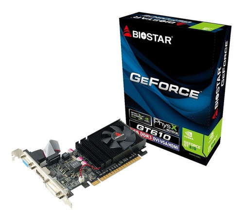 Tarjeta De Video Biostar Geforce Gt610 2gb D3 Tranza 0