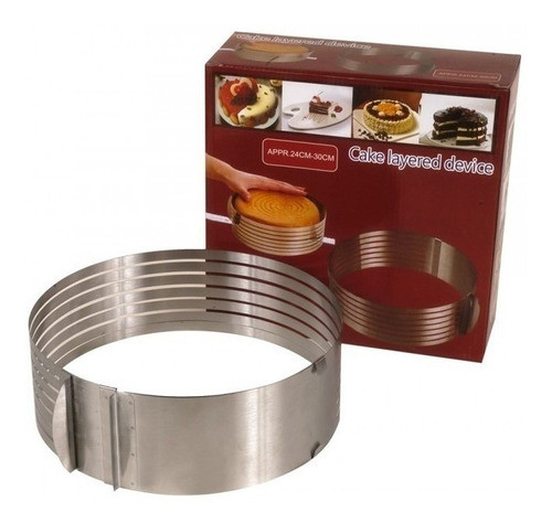 Cortador De Torta Aro Cortador Ajustable De 24 A 30cm 0