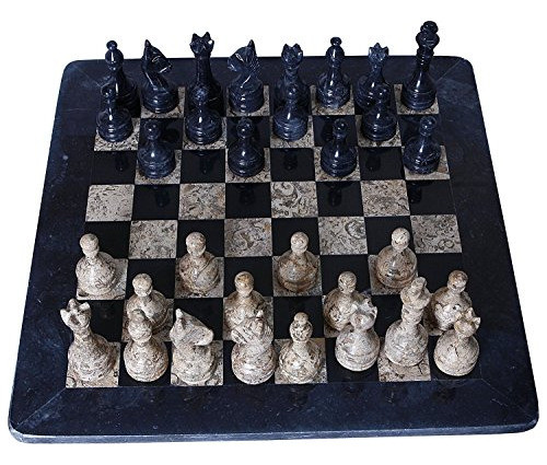 Radicaln 16 Pulgadas De Coral Negro Y Fósil Hechos A Mano De 1